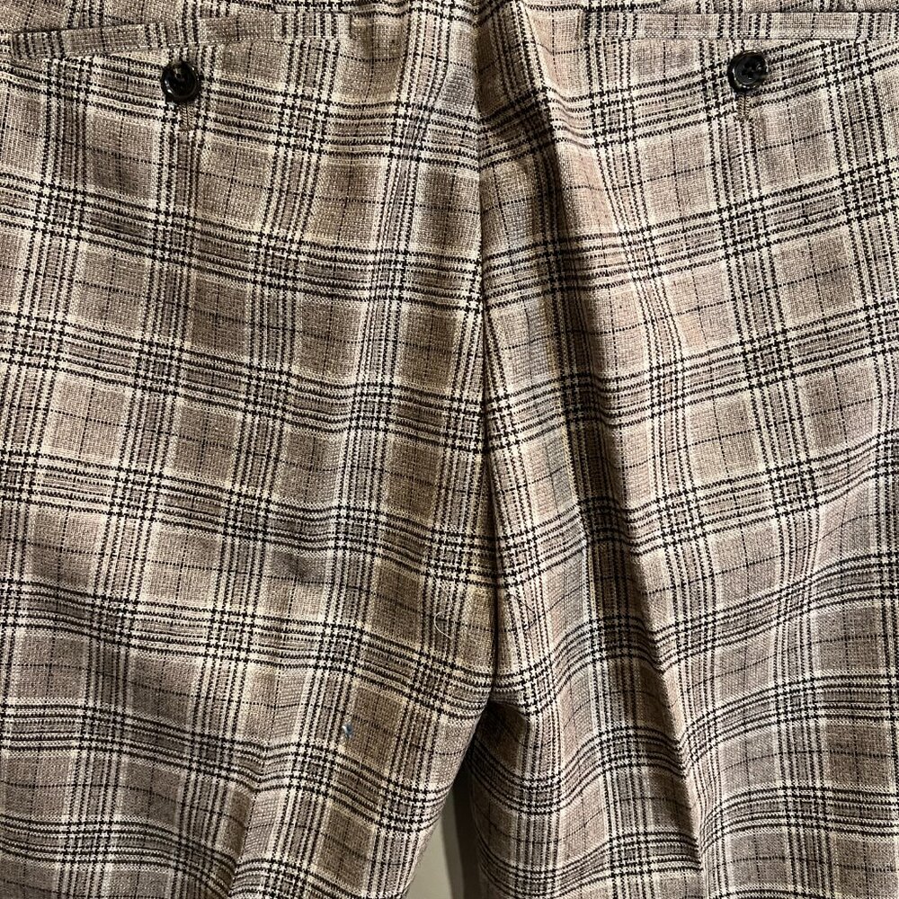 NWT Topman Double Breasted Taupe Plaid Suit, Men's 40R - Picture 13 of 16